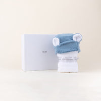 Luxe Hooded Baby Bath Towel Gift Box; by Little Giraffe