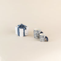 Home Gift Set- Patterned Candle, Lighter & Socks