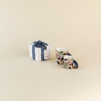 Home Gift Set- Patterned Candle, Lighter & Socks