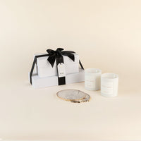 Black Luxury- Candle & Coaster Gift Set