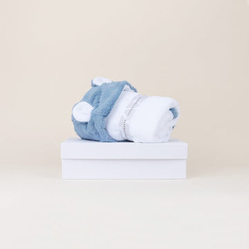 Luxe Hooded Baby Bath Towel Gift Box; by Little Giraffe