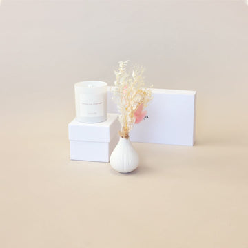 Mini Dried Floral and Candle Gift Box For Her